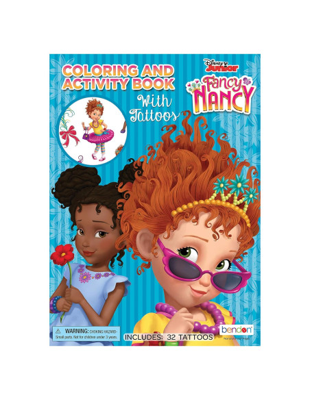 Libro de Colorear Disney Fancy Nancy con Tatuajes