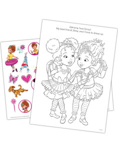 Libro de Colorear Disney Fancy Nancy con Tatuajes 2