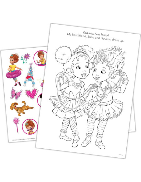 Libro de Colorear Disney Fancy Nancy con Tatuajes