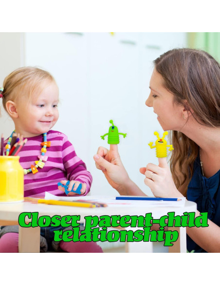 20 Piezas Títeres de Dedo Monstruo Qiuttnqn Coloridos