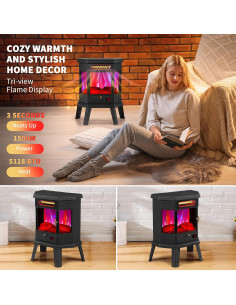 Calentador Eléctrico RealSmart Flow 6 Pro 1500W Negro 2