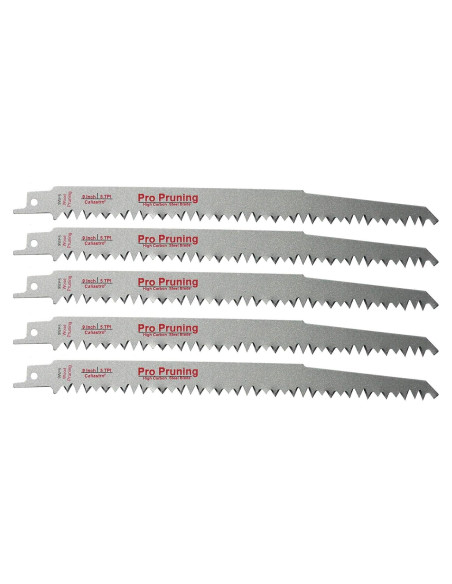 Paquete de 5 Sierras de Poda 23 cm Caliastro - Acero al Carbono