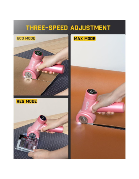 Tijeras eléctricas sin cable Fanttik C8 Nano 3.7V LED Rosa