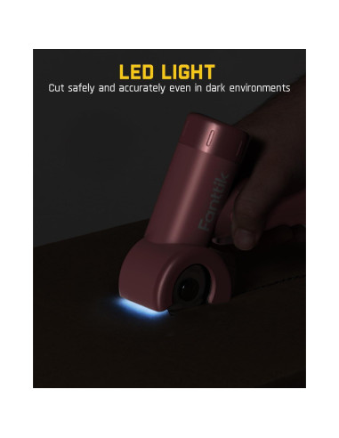 Tijeras eléctricas sin cable Fanttik C8 Nano 3.7V LED Rosa