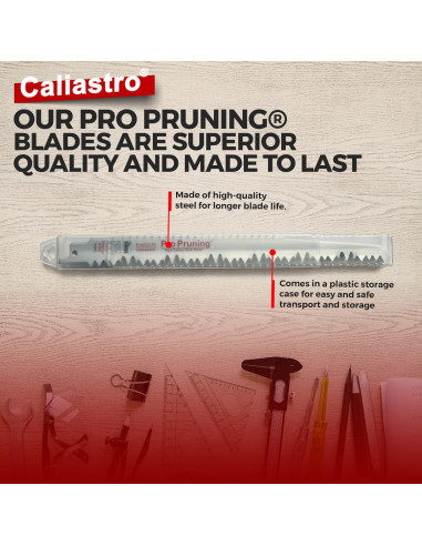 Paquete de 5 Sierras de Poda 23 cm Caliastro - Acero al Carbono