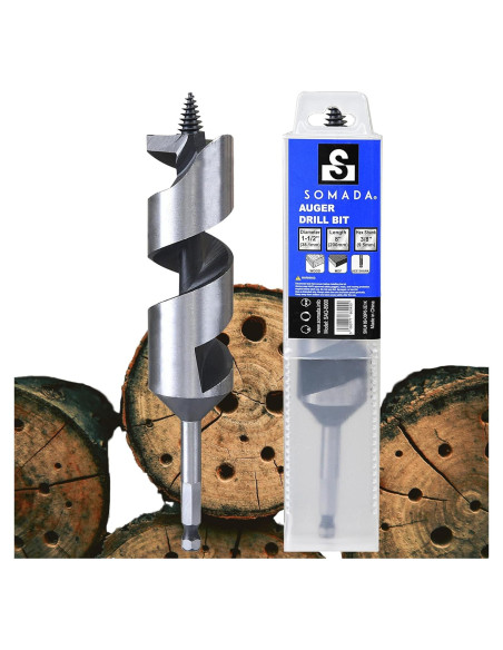Broca de Auger SOMADA 3.81 cm x 20.32 cm para Madera