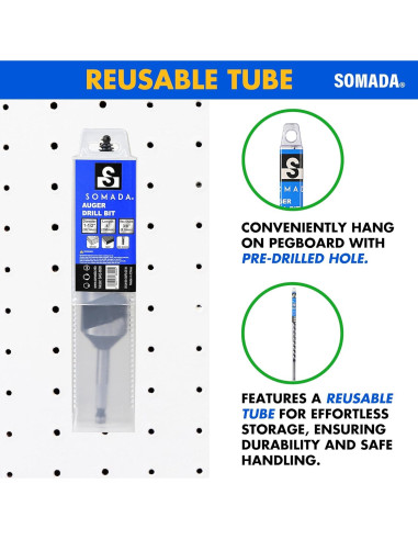 Broca de Auger SOMADA 3.81 cm x 20.32 cm para Madera