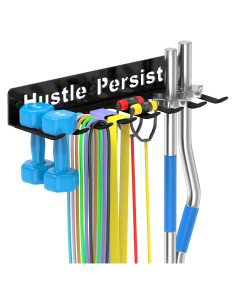 Soporte de barra olímpica ZGHKXY para pared - Organizador de gimnasio