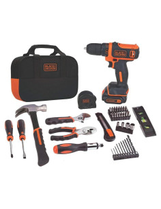 Kit de Herramientas BLACK+DECKER 12V MAX 60 Piezas BDCDD12PK