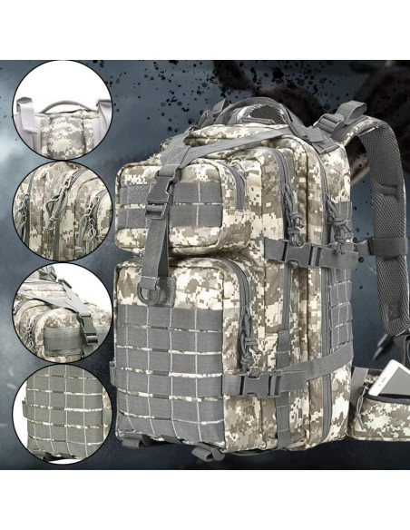 Mochila Táctica Militar EMDMAK 42L Acu para Senderismo
