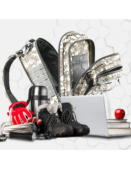 Mochila Táctica Militar EMDMAK 42L Acu para Senderismo