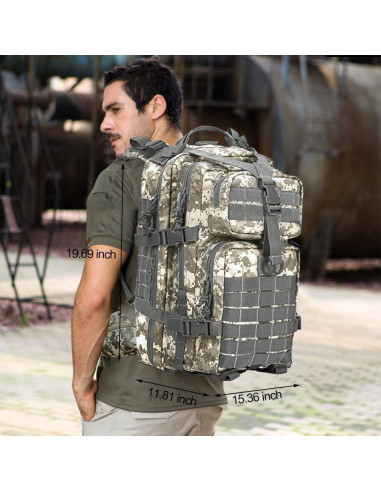 Mochila Táctica Militar EMDMAK 42L Acu para Senderismo