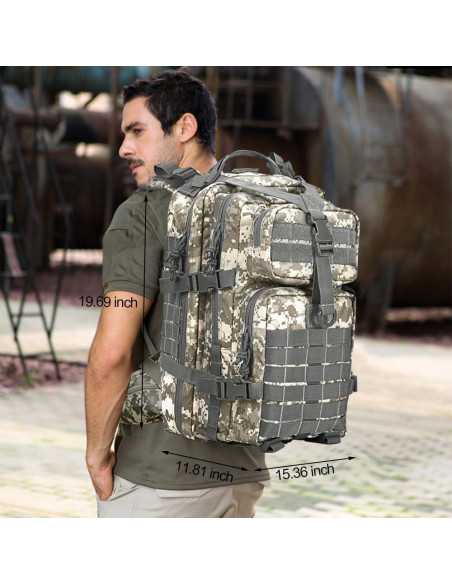 Mochila Táctica Militar EMDMAK 42L Acu para Senderismo