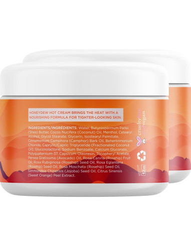 Crema Caliente Honeydew 118 ml - Reafirmante y Anticelulitis