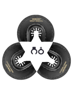3 Cuchillas de Carburo HEMUNC para Eliminación de Lechada 1.59mm