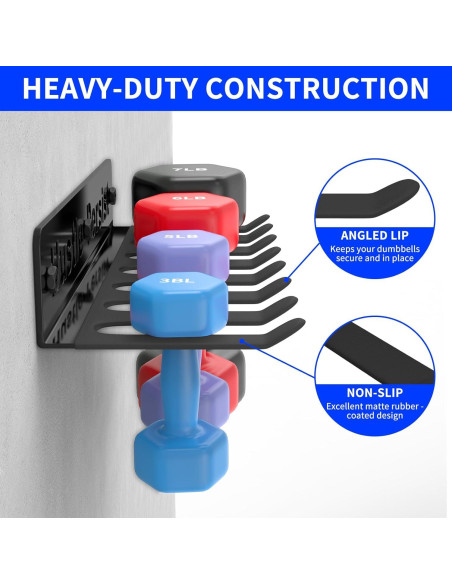 Soporte de barra olímpica ZGHKXY para pared - Organizador de gimnasio