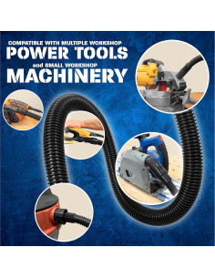 Kit de Manguera de Recolección de Polvo Peachtree 3.05m con 5 Accesorios 2