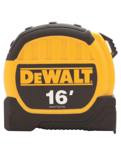 Cinta Métrica DEWALT 4.9 m con Hoja Fraccionaria