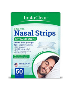Tiras Nasales Extra Fuertes Instaclear 50 ct - Alivio Congestión