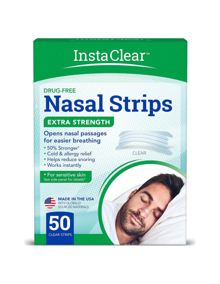 Tiras Nasales Extra Fuertes Instaclear 50 ct - Alivio Congestión