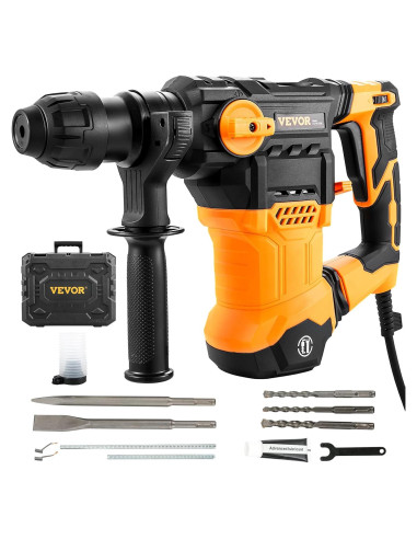Martillo Perforador VEVOR 1500W SDS-Plus 3,18 cm Vel. Variable