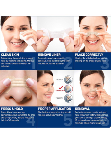 Tiras Nasales ASO Fuerza Extra 26 Unidades Beige