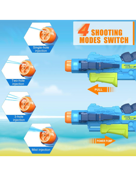 Pistola de Agua Ancesfun Ballesta 750 ml 8 m Azul
