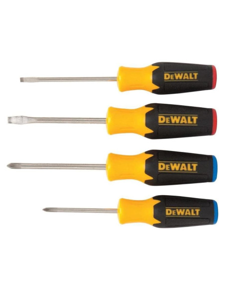 Juego de Destornilladores DEWALT 4 Piezas Ergonómico