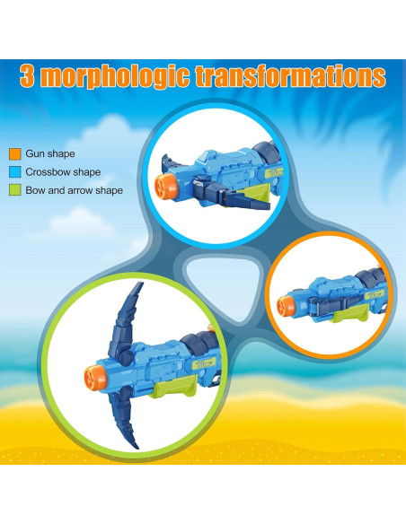 Pistola de Agua Ancesfun 4 PCS Ballesta 750 ml 7,92 m