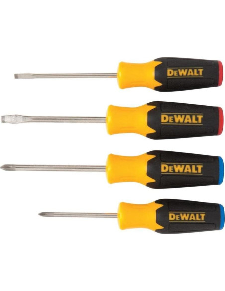 Juego de Destornilladores DEWALT 4 Piezas Ergonómico