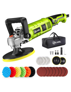 Pulidor Buffer SILVEL 1600W 6-7 Pulgadas 7 Velocidades