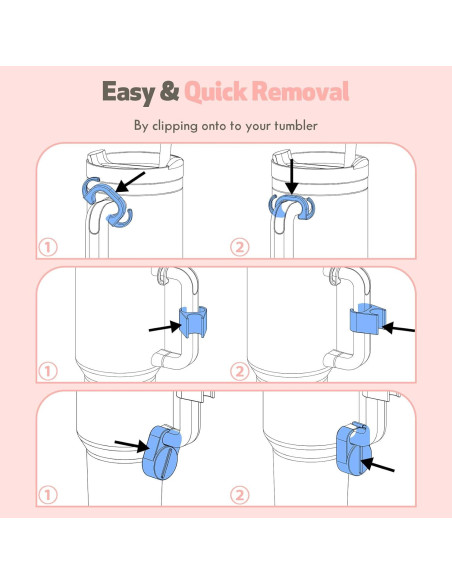 Juego de Accesorios Wefanify para Stanley Quencher H2.0 3 Piezas