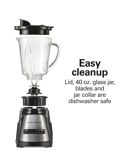 Mezclador Hamilton Beach 58148A Power Elite 40 oz 700W Negro