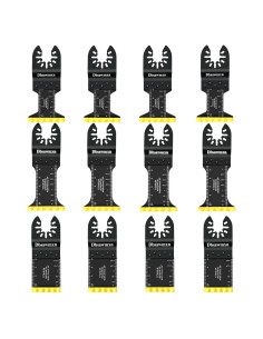 Juego de 12 Cuchillas Oscilantes Titanio Dbsawmxn para Metal y Madera