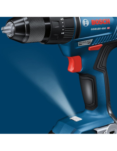 Taladro Martillo Bosch GSB18V-490B12 18V Sin Escobillas 2 Ah