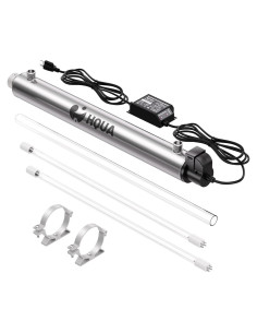 Filtro Purificador de Agua UV HQUA OWS-6 25W 6GPM con Tubo Extra
