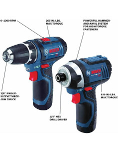 Kit Taladro Inalámbrico 12V BOSCH CLPK22-120 con 24 Piezas 2