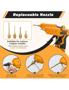 Pistola de Pegamento Caliente Inalámbrica MAXDONE 100W 20V 2