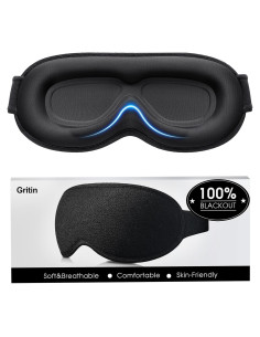 Máscara de Sueño Gritin 3D Blackout Ajustable - Ultra Suave
