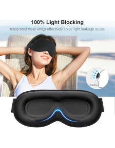 Máscara de Sueño Gritin 3D Blackout Ajustable - Ultra Suave 2