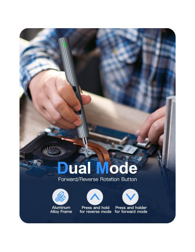 Destornillador Eléctrico Kingsdun 36 en 1 Recargable con LED