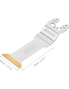 Cuchillas de Multiherramienta EZARC Titanio Extra-Largas 3 Pzas 2