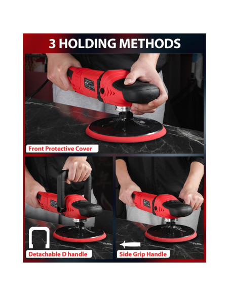 Pulidor de Coche AVID POWER 1200W 6 Velocidades 2.36kg