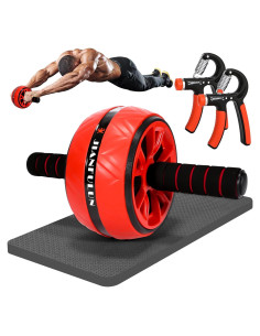 Rueda de Abdominales LOCANMY con Almohadilla para Rodillas