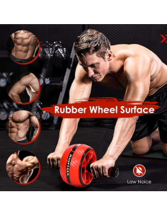 Rueda de Abdominales LOCANMY con Almohadilla para Rodillas 2