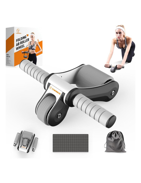 Rueda de Abdominales TEWONKAL Plegable y Portátil 1.27kg