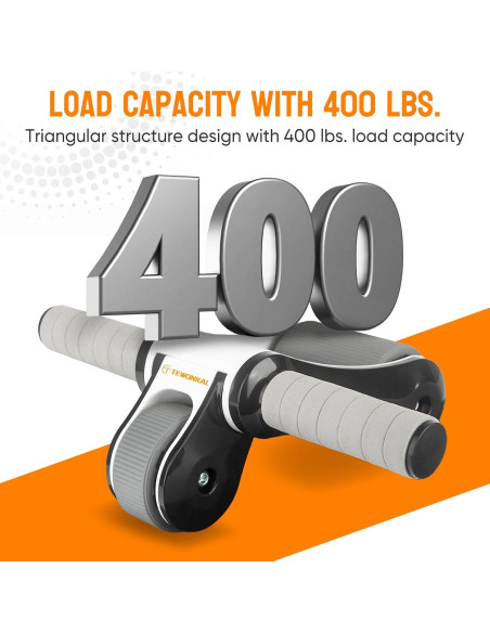 Rueda de Abdominales TEWONKAL Plegable y Portátil 1.27kg