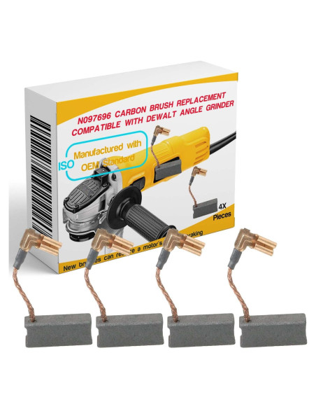 4 Cepillos de Motor de Carbono Gysxrda N097696 para DeWalt
