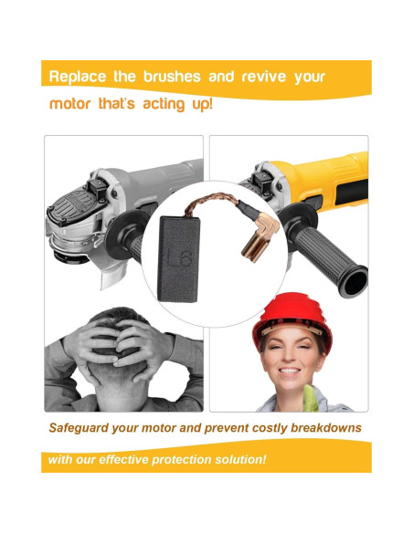 4 Cepillos de Motor de Carbono Gysxrda N097696 para DeWalt