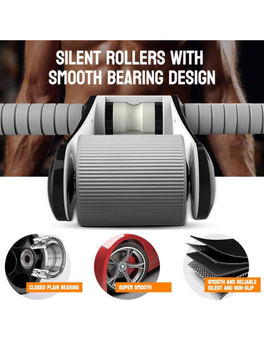 Rueda de Abdominales TEWONKAL Plegable y Portátil 1.27kg